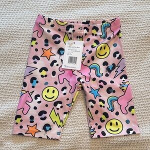 Lola + The Boys Pink Unicorn Smiley Shorts